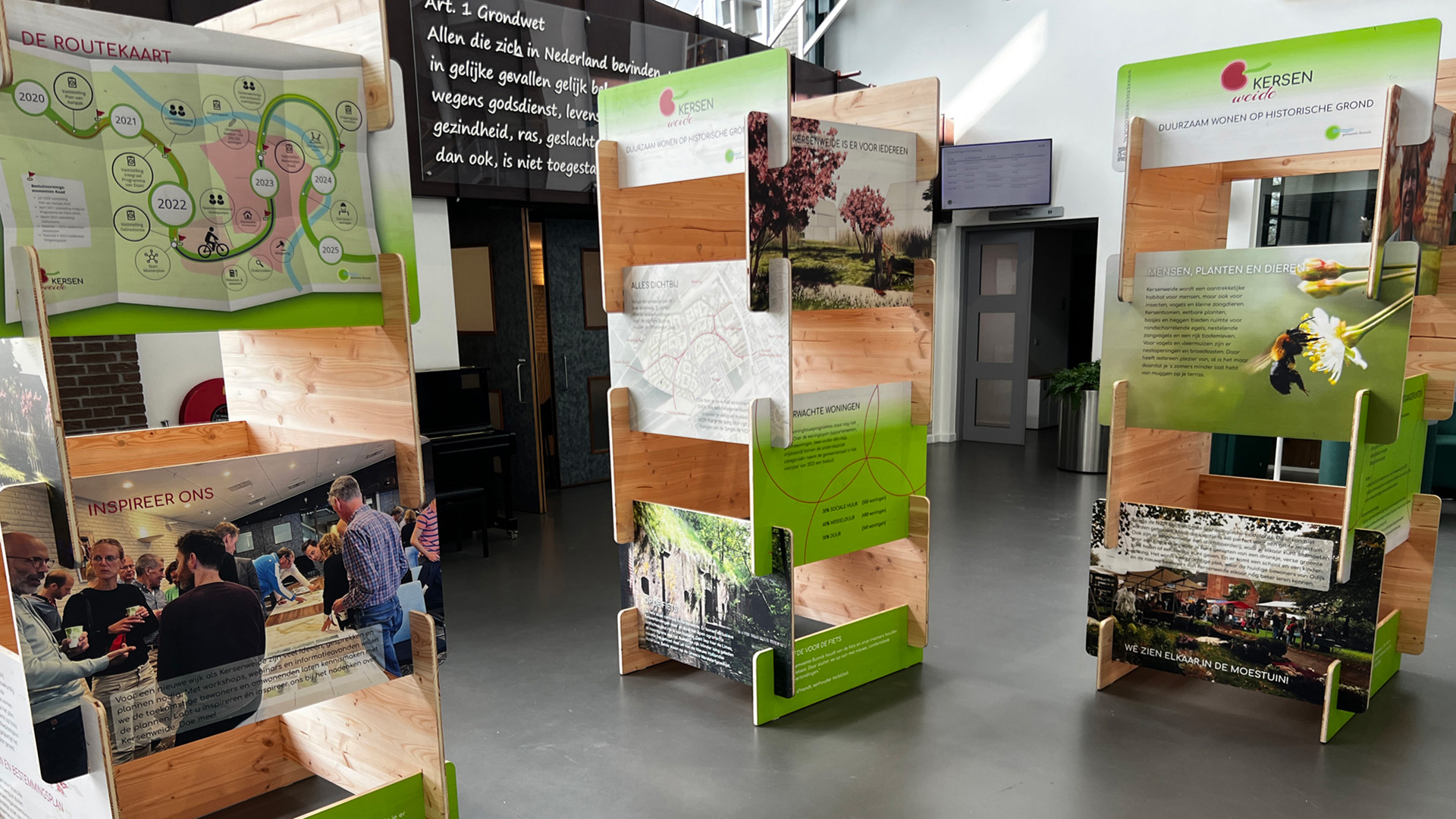 Kersenweide – a flexible exhibition for a project under construction
